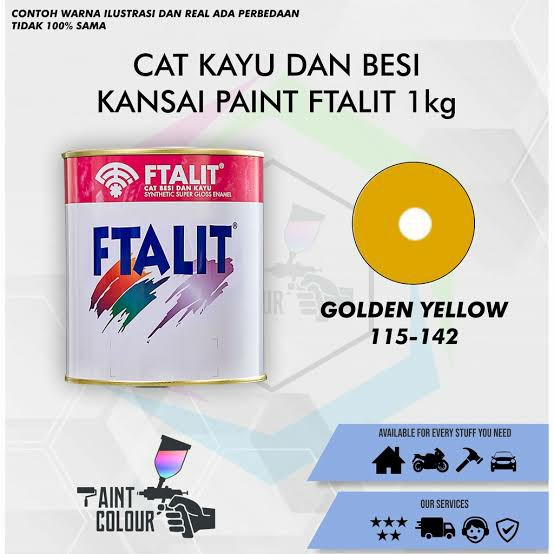 Cat FTalit 1kg Warna Kuning KF-47