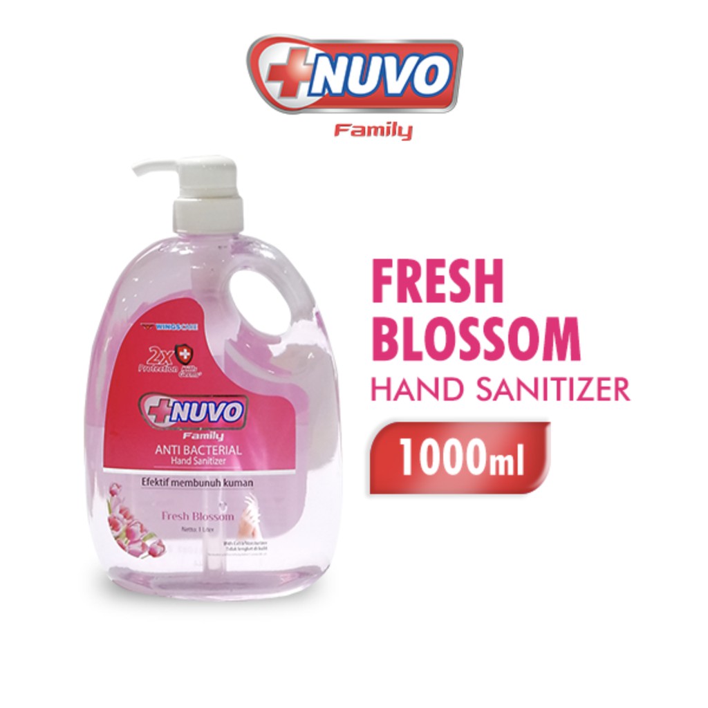 NUVO Hand Sanitizer Merah 1000 ml (1 box 12 btl)