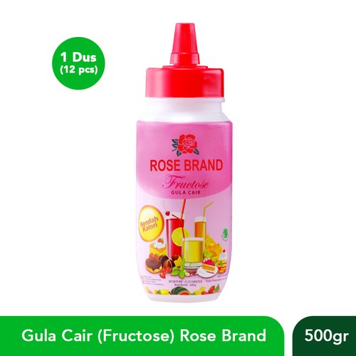 Gula Cair Fruktose Rose Brand 500gr (1 dus isi 12 botol)