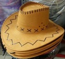 Topi Cowboy Motif - Warna Khaki