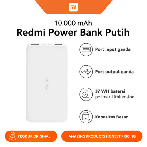 Powerbank Xiaomi 10.000mAh Dual Output Type A