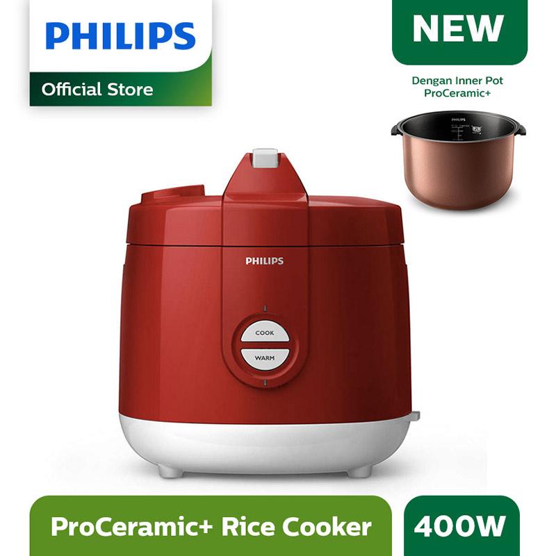 PHILIPS HD3131-32 Daily Collection Rice Cooker [2 L] - Merah