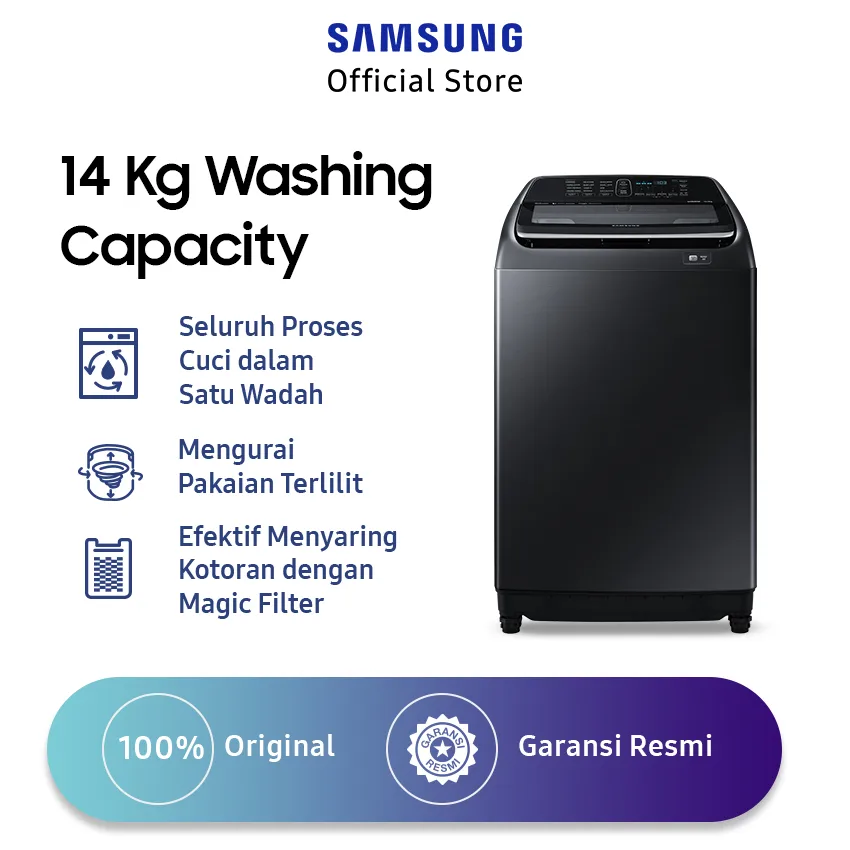 Samsung WA14N6780CV/SE Top Loading Mesin Cuci