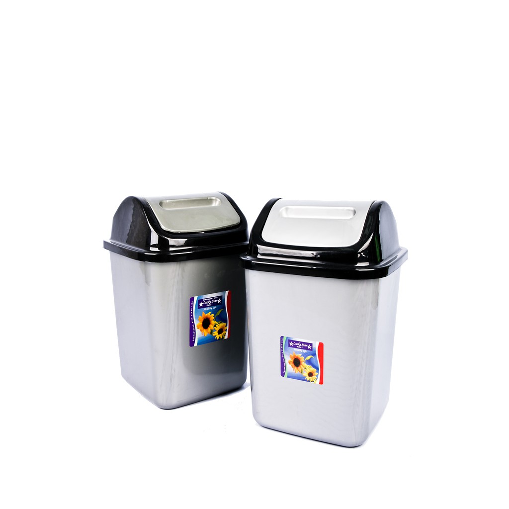 Trash Bin 15 Liter - SILVER