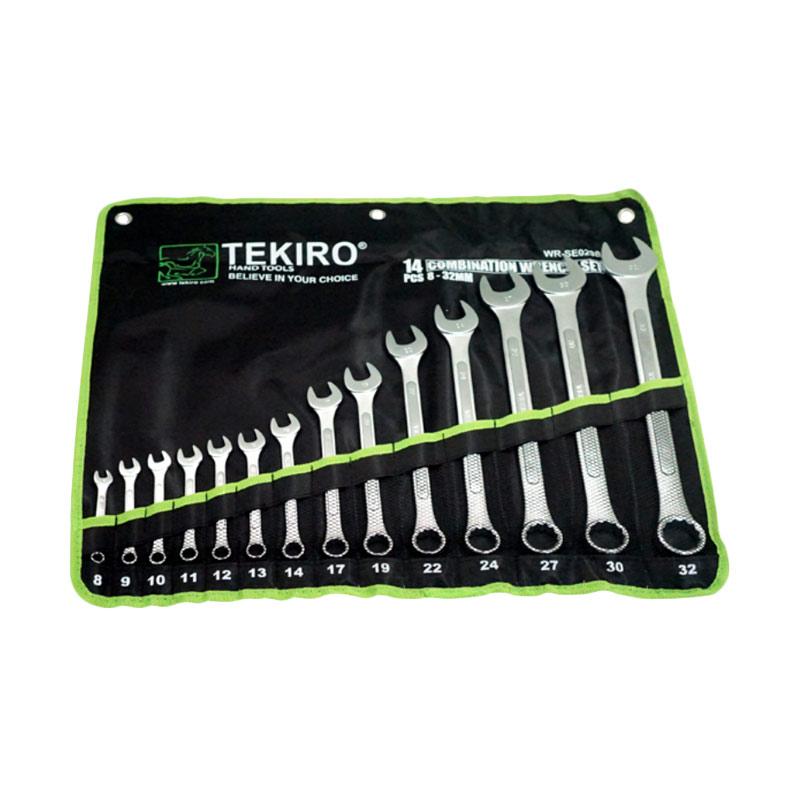 TEKIRO Kunci Ring Pas Set [14 Pcs 8 - 32 mm]