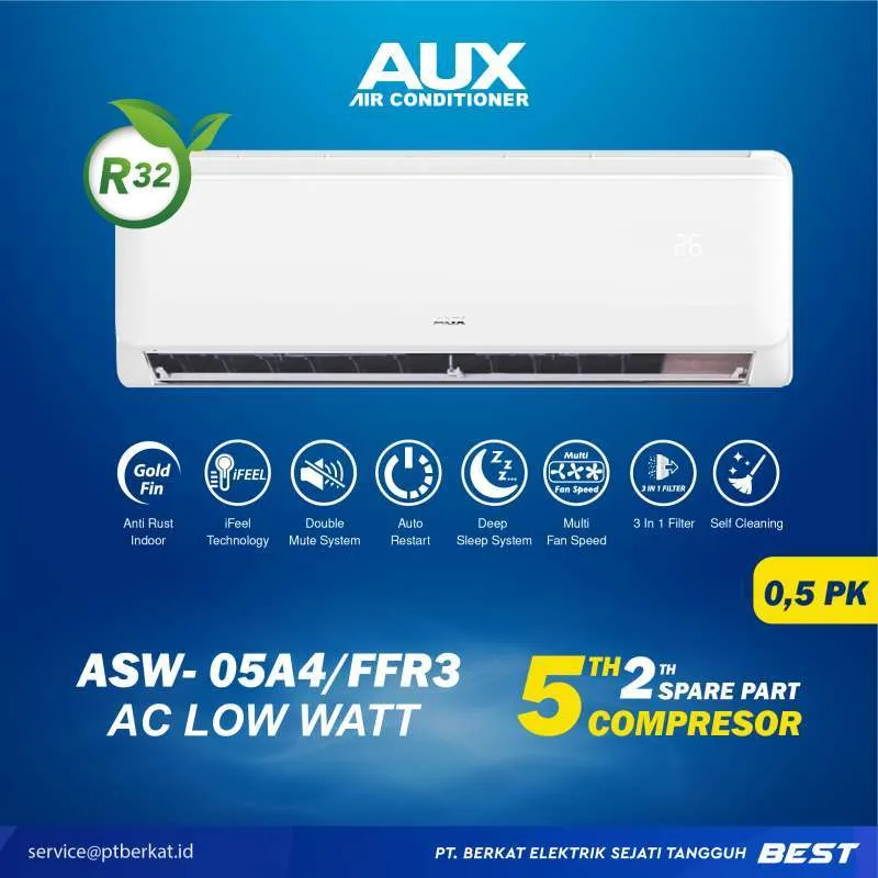 AUX AC Split 0.5 PK FFR3 LOW WATT