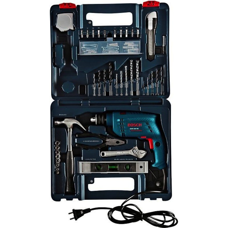 BOSCH GSB 500 RE 10mm Impact Drill Complete Kit Set