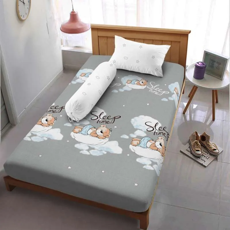Sprei 120 Extra Single Kids Kintakun Dluxe Kirana Microfiber 20 cm (3in1)