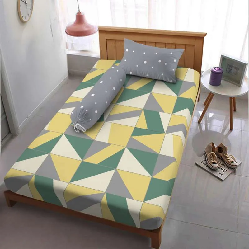 Sprei 120 Extra Single Minimalis Kintakun Dluxe Kirana Microfiber 20 cm (3in1)
