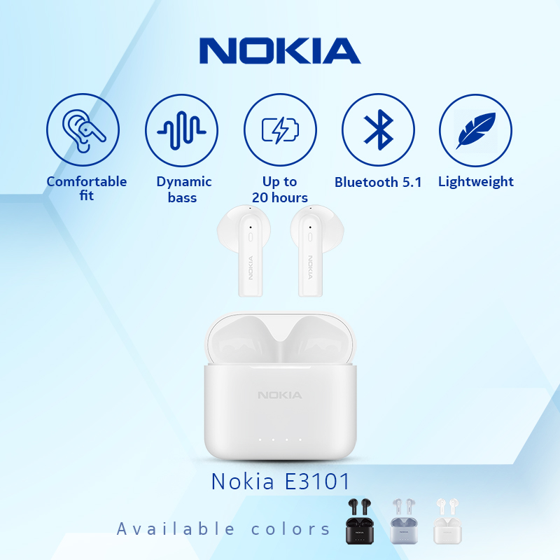 Nokia Essential True Wireless Earphones TWS E3101 - WHITE