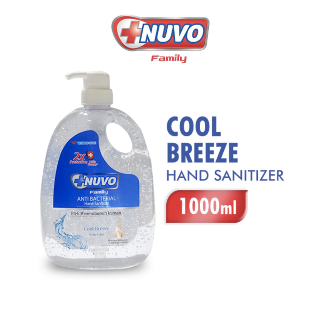 NUVO Hand Sanitizer Biru 1000 ml (1 box 12 btl)