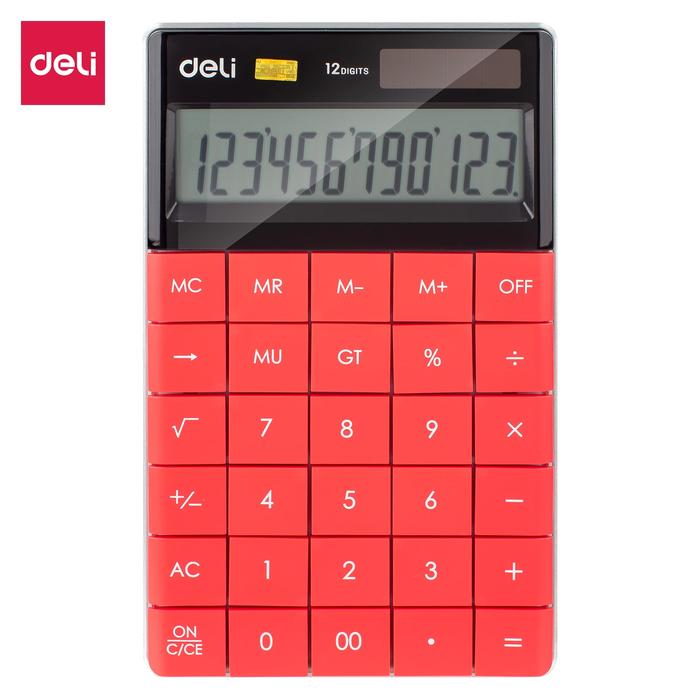 Deli Desktop Calculator E1589 Red