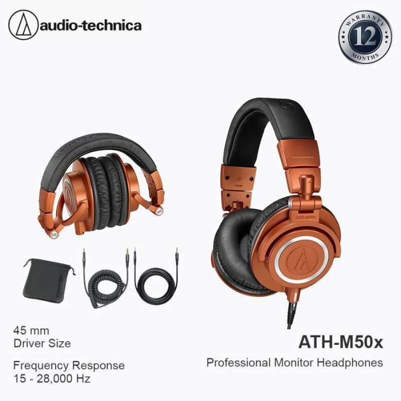 Audio-Technica ATH-M50X Professional Monitor Headphones - MO