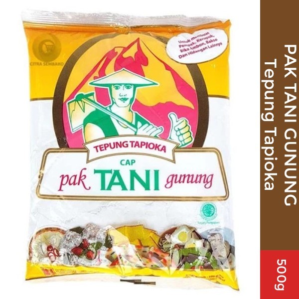 Tapioka Pak Tani Gunung 500gr (1 dus isi 20 bungkus)