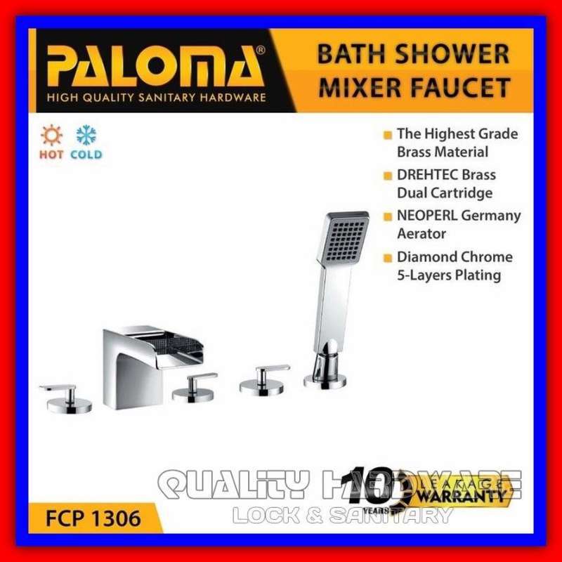 Kran Bathtub Panas Dingin Paloma FCP 1306 Keran Mixer Bathtub Shower & Hand Shower