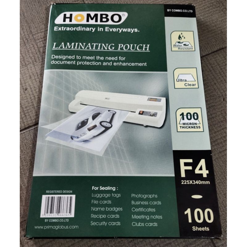 Laminating Film (1 pack = 100 pcs). Uk. F4