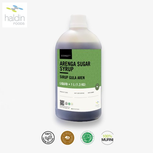 Haldinfoods Gula Aren Cair Arenga Sugar Syrup 1 L
