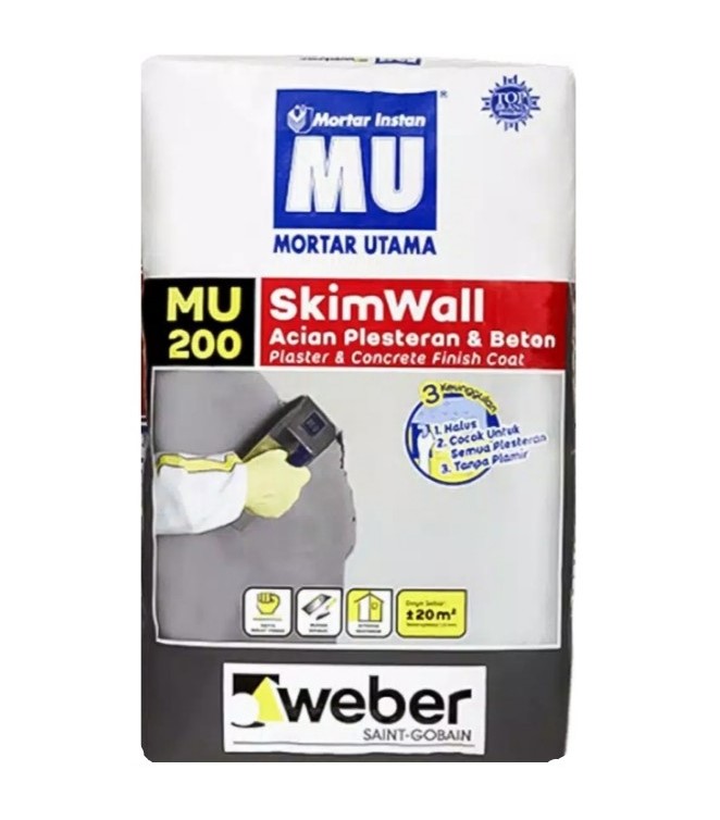 Semen MU 200 Mortar Acian Plesteran dan Beton 40kg