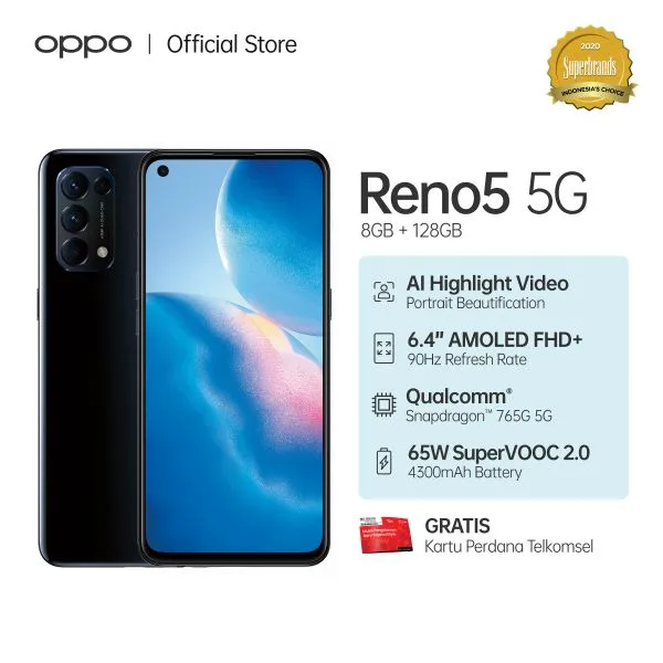 OPPO Reno5 5G [8 GB/128 GB]