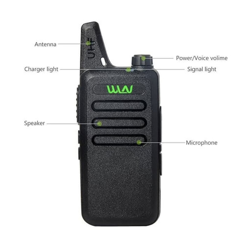 WLN Winlan HT Walkie Talkie KD-CI UHF(2Pcs) Tanpa Desktop - Hitam