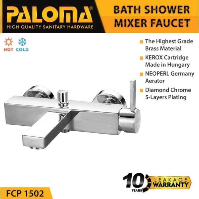 Kran Bathtub Panas Dingin Paloma FCP 1502 Keran Mixer Bathtub Shower