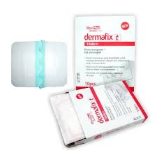 Dermatrix Plaster Luka 10x8 cm Isi 10s Transparan Anti Air