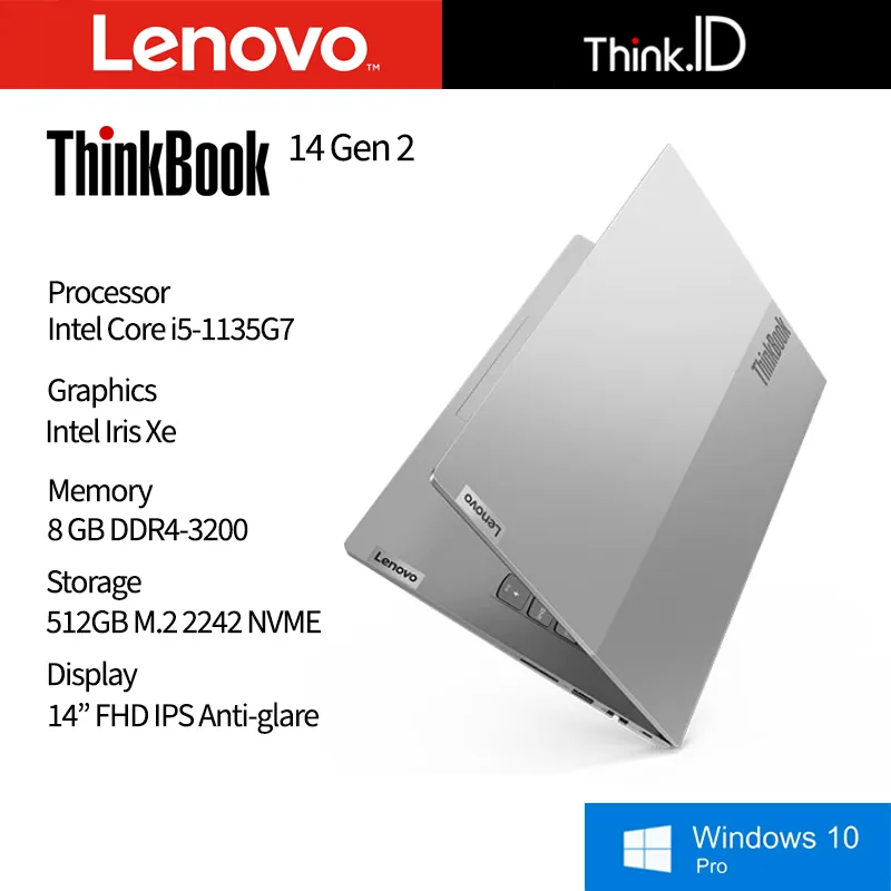 Laptop Lenovo Thinkbook E14 G2 - 512GB SSD - 8GB RAM - Win 10 Pro