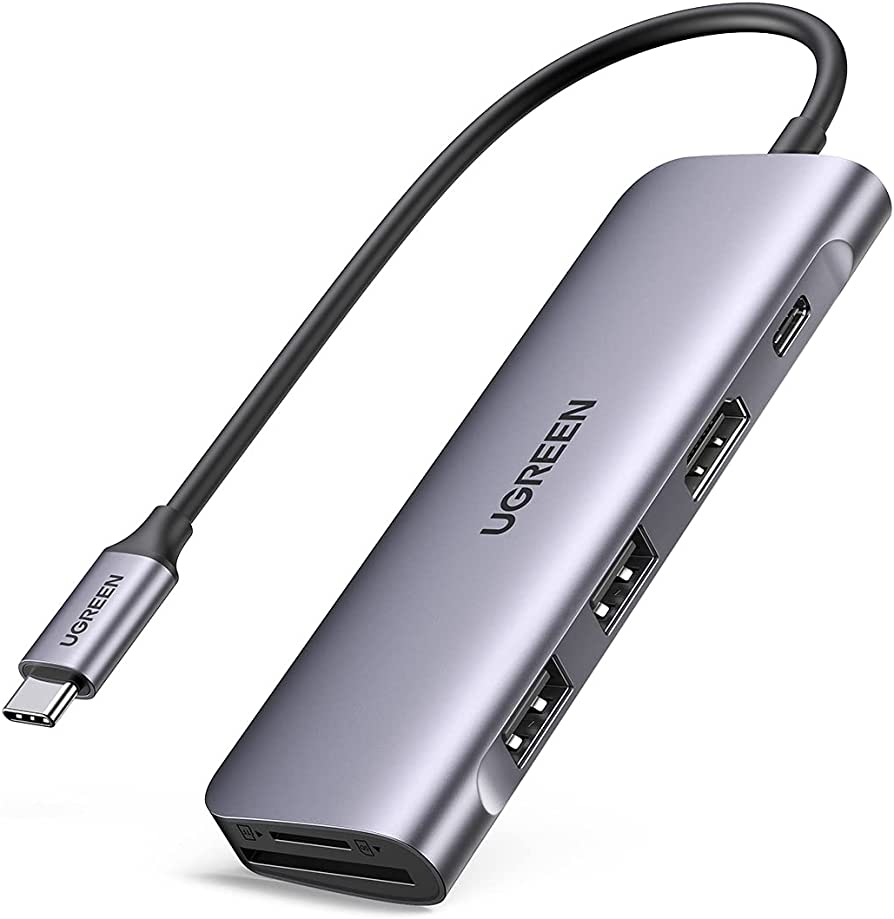 Kabel Converter Ugreen Type C To USB 3.0, HDMI, VGA,TF/SD Card, Ethernet, Audio - 90568