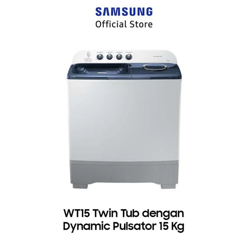 Samsung WT15K5200MB/SE Twin Tub Mesin Cuci [15 Kg]