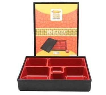 Japanese Bento Box + Tutup, P=25, L=19, T=4 CM