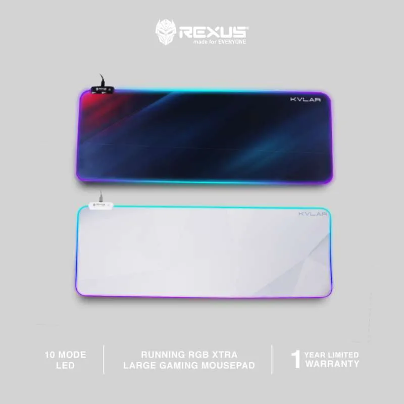 REXUS RGB Kvlar TR2 Speed Edition Gaming Mousepad [XL]