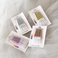 Lilin Ulir Size 6.4 cm Putih, 12/Pack