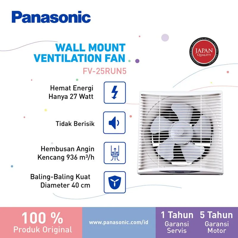 Panasonic FV-25RUN5-W Exhaust Fan