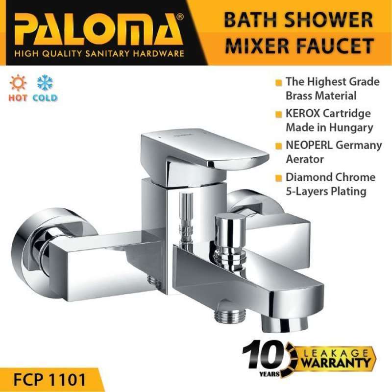 Kran Bathtub Panas Dingin Paloma FCP 1101 Keran Mixer Bathtub Shower