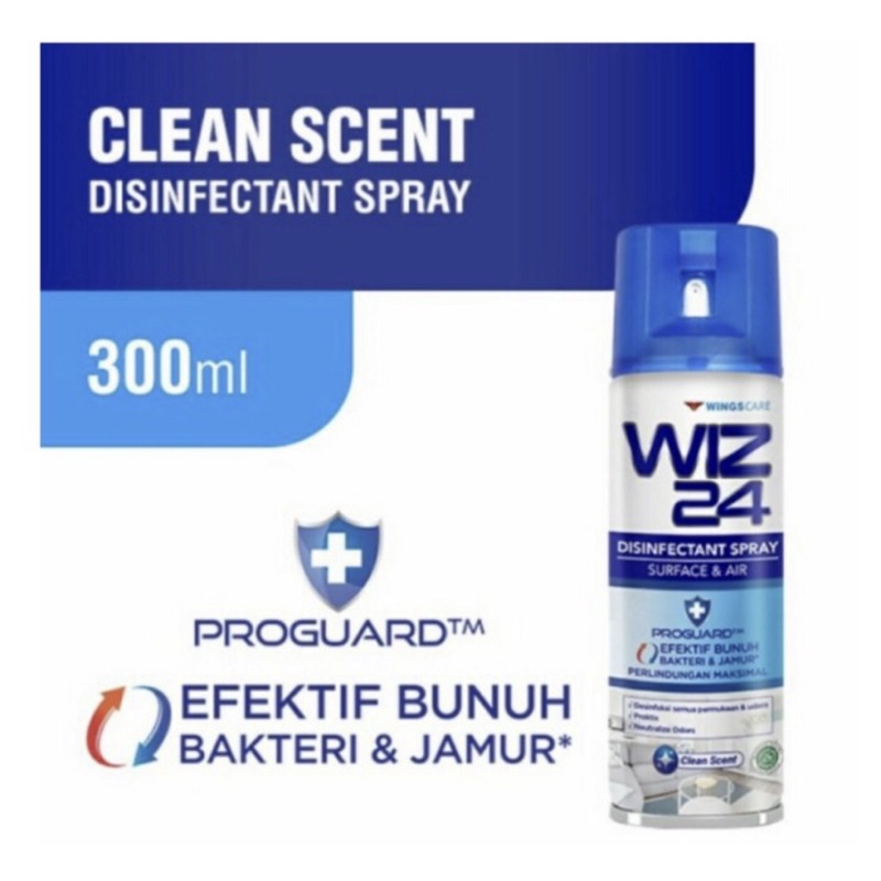 WIZ24 DISINFECTANT AE CLEAN Scent 300ML (1box 12pcs)