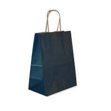 Paper Bag Biru Navy Uk. 30x10x25 cm