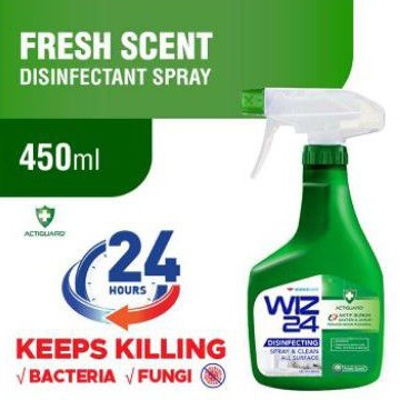 WIZ24 DISINFECTANT Spray FRESH Scent 450ML (1box 12pcs)