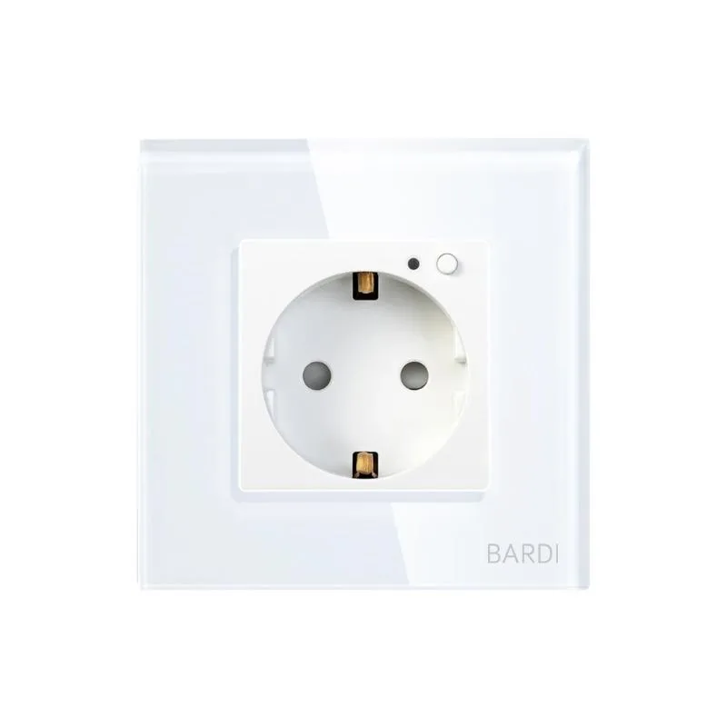 BARDI Smart Wall Socket Wifi EU White For Alexa Google Home Automation