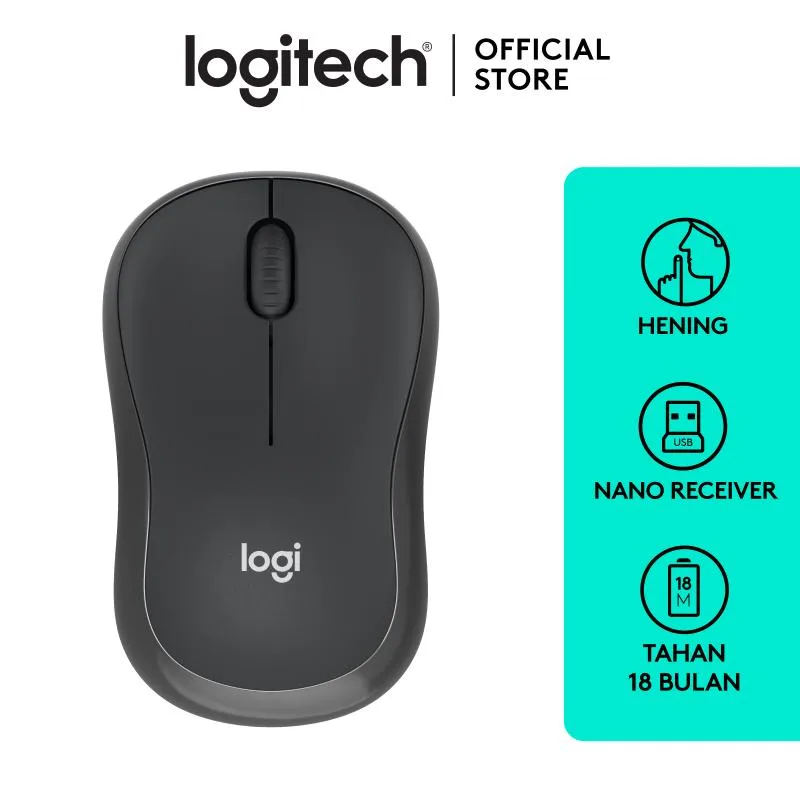 Logitech M220 Silent Wireless Mouse - Grey