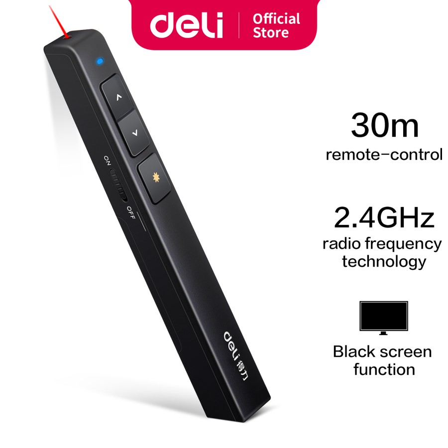 Deli Laser Pen Control  2802 Black