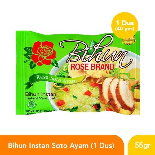 Bihun Instan Rose Brand Soto Ayam (1dus isi 40bks)