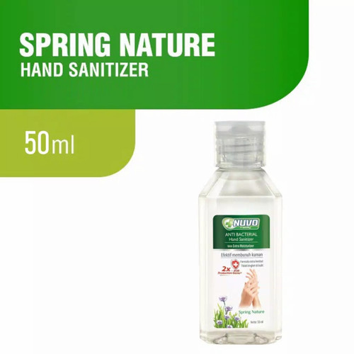NUVO Hand Sanitizer Hijau Botol  50 ml (1 box 36 btl)