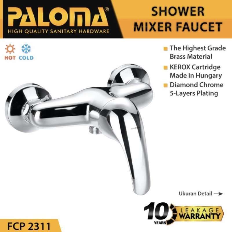 Keran Kran Air Shower Mandi Panas Dingin Faucet PALOMA FCP 2311