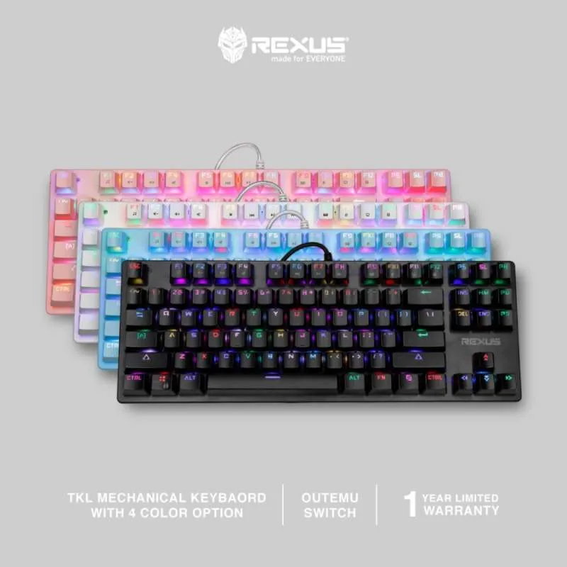Rexus Keyboard Gaming Mechanical Legionare MX9 TKL RGB New