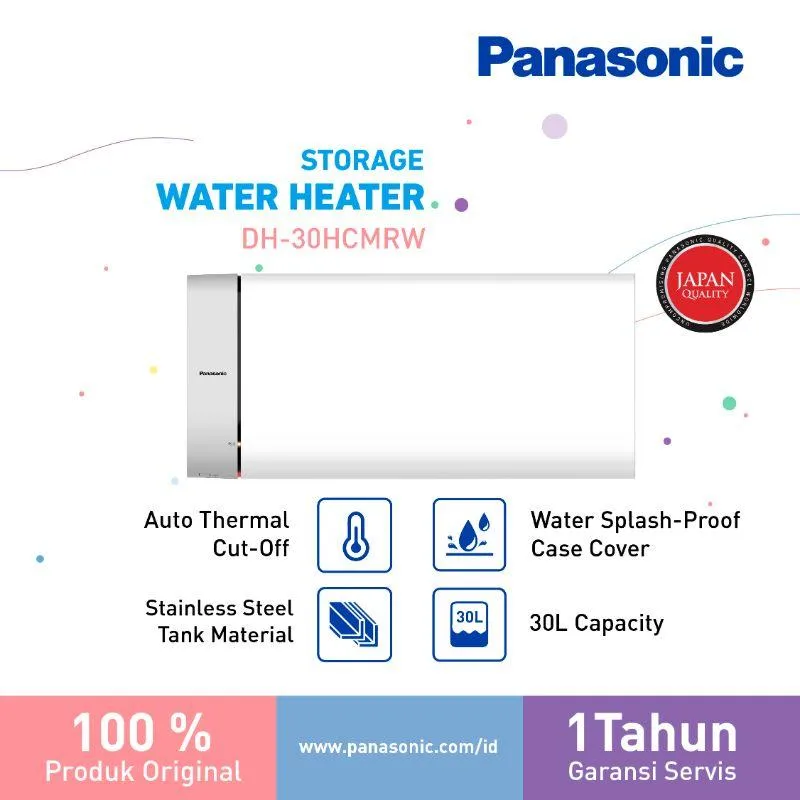 Panasonic DH-30HCMRW Water Heater [30 L]