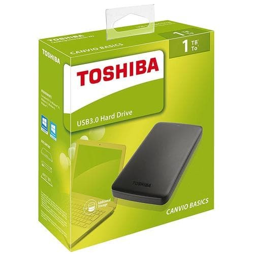 Harddisk Eksternal Toshiba Canvio Basic Original 1TB, Garansi 1 Tahun