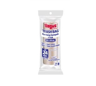 Kantong Sampah Bagus Trash Bag Roll 45 x 50 Cm 24 L - 1 Roll Isi 24 Pcs