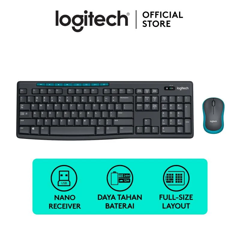 Logitech MK275 Wireless Keyboard & Mouse Combo