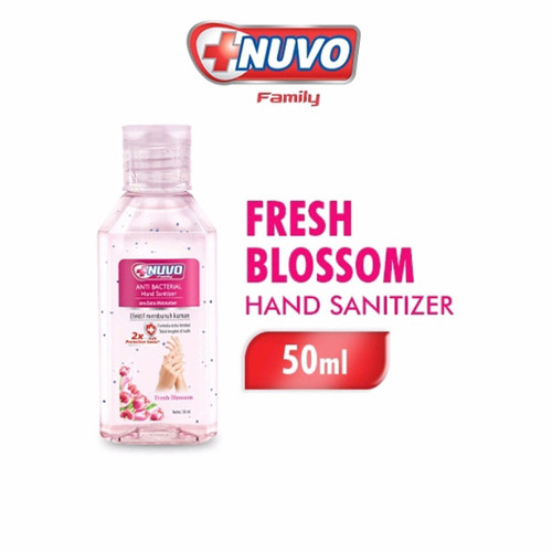 NUVO Hand Sanitizer Merah Botol 50 ml (1 box 36 btl)