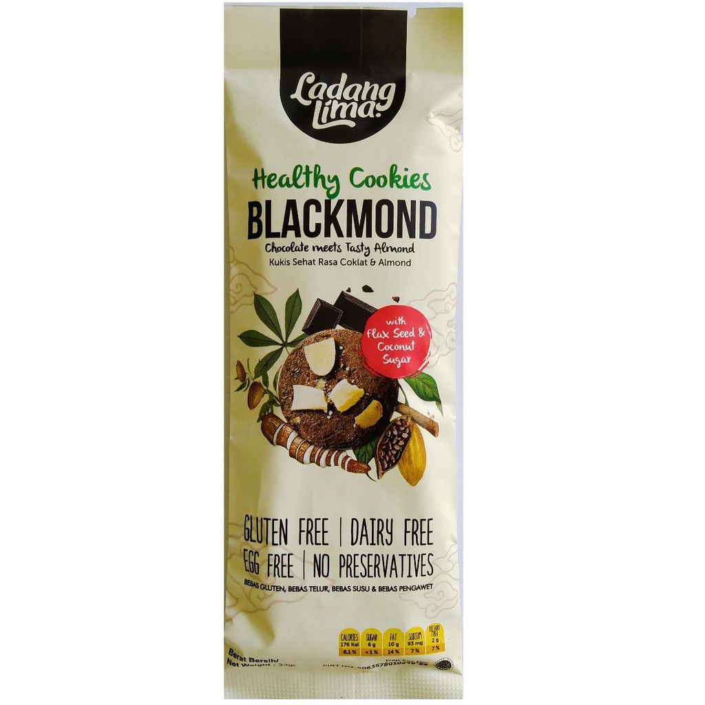Blackmond Dark Chocolate & Almon Cookies, 33 gr